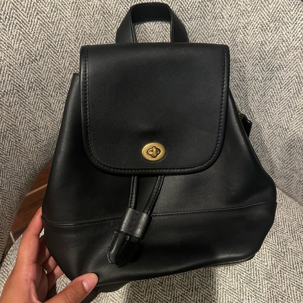 Coach turn lock backpack